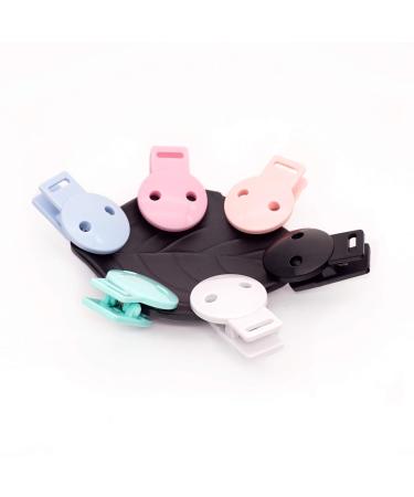 18pcs Round Plastic Pacifier Clip Clasps for DIY Soother Holder - Baby Accessories - Buy Online on SooperMarket.com