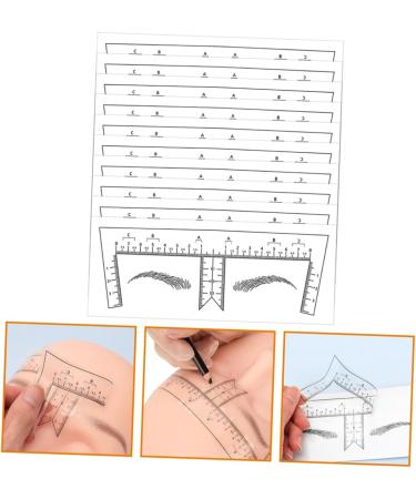 Hemoton 10pcs Tools Stickers Eyebrow Line for Measurement Makeup Eyebrow Mapper Positioning Ruler Disposable - Buy Online on SooperMarket.com