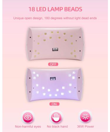 Buy SUNUV LED UV Nail Dryer - Fast & Efficient Gel Nail Lamp with Timer Infrared Sensor LCD Display | Perfect for Home & Salon Manicure/Pedicure - Ideal Valentine's Day Gift - Buy Online on SooperMarket.com