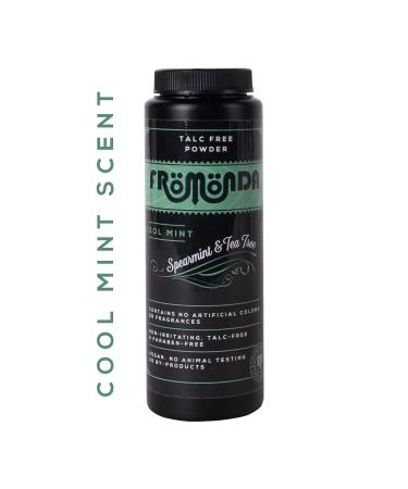 Fromonda (Cool Mint) Body Powder Spearmint & Tea Tree (5 oz, 1-Pack) Unisex, Talc-Free, Anti-Chafing, Sweat Defense with Essential Oils 5 Ounce (Pack of 1)