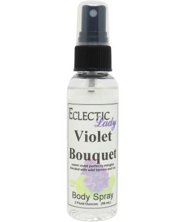 Violet Bouquet Body Spray 2 ounces Body Mist for Women with Clean Light & Gentle Fragrance Long Lasting Perfume with Comforting Scent for Men & Women Cologne with Soft Subtle Aroma For Daily Use 2 Fluid Ounces