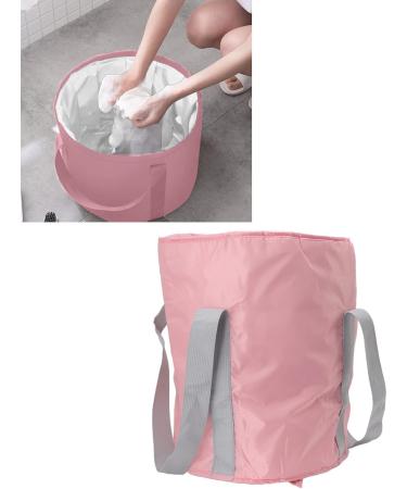 Collapsible Foot Bath Basin Double Layer Foot Bath Basin with Storage Bag Portable Travel Collapsible Foot Basin Folding Foot Bath Tub for Outdoor(pink) - Buy Online on SooperMarket.com