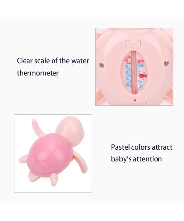 Floating Water Thermometer - High-Precision Turtle Shape Bathing Thermometer in Pink | Ideal Bathroom Temperature Monitor - Buy Online on SooperMarket.com