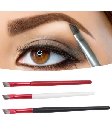 Angled Eyebrow Brush Set - 3 Professional Makeup Tools for Precise Brow Application - Shop Internationally - Buy Online on SooperMarket.com