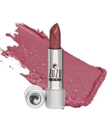 Zuzu Luxe Lip Color Lipstick (Temptress - Grape/Warm Pearl)  Natural Ultra-Hydrating Lipstick  Paraben Free  Vegan  Gluten-free  Cruelty-free  Non GMO  0.13 oz