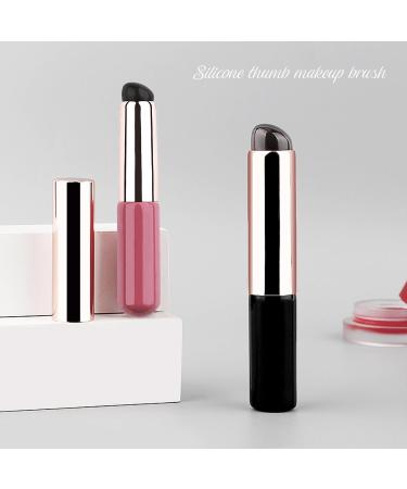 Soft Silicone Fingertips Lip Brush & Concealer Brush Set - 2PCS Multi-Functional Reusable Makeup Applicators for Lipstick Gloss Balm Masks & Eyeshadow - Buy Online on SooperMarket.com