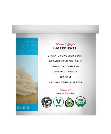 Miss Jones Organic Vegan Buttercream Frosting - Vanilla, 11.29 oz (Pack of 6) - Perfect for Icing & Decorating - Buy Online on SooperMarket.com