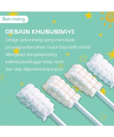 Fivetoo Mouth Cleaner for Newborns - Tongue Cleaner Toothbrush with Paper Handle 30-Piece Travel Set for Home & Outdoors - Buy Online on SooperMarket.com