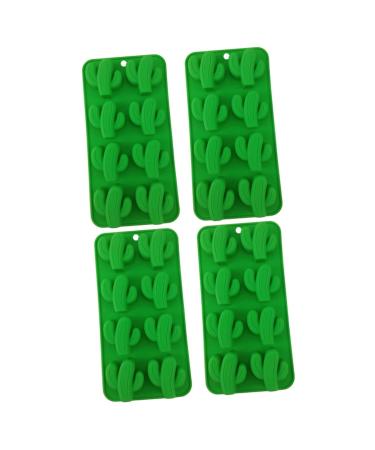MAGICLULU DIY Soap Mold 4 Pcs Chocolate Silicone Molds Silicone Candy Molds Silicone Chocolate Mold Silicone Molds for Candy Silicone Molds for Chocolate Silicone Candy Moulds Cactus Soap 2pcsx2pcs