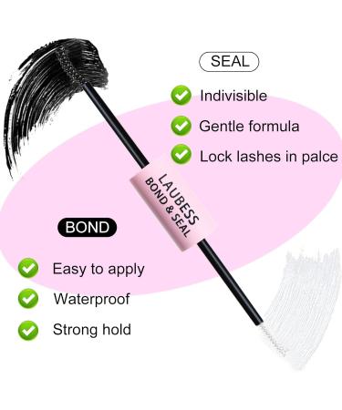 Cluster Lashes Kit Bond and Seal Lash Glue Black Eyelash Glue Cluster Lashes Glue Bond and Seal Individual Lashes at Home Lash Extension Kit Individual Lash Glue Waterproof Lash Bond and Seal 5ml+5ml Bond and Seal (Black+Clear) Tool - Buy Online on SooperMarket.com