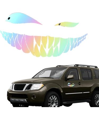 Devil's Skew Eye Funny Reflective Car Sticker - Self-Adhesive Vehicle Accessories for Windows Bumpers Trucks & Motorcycles - Buy Online on SooperMarket.com