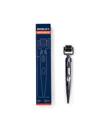 Bosley Micro-Roller for Hair Growth | 0.25mm Stainless Steel Needles | Beard, Scalp & Facial Stimulator | Anti-Slip Handle | Exfoliating Derma Roller - Buy Online on SooperMarket.com