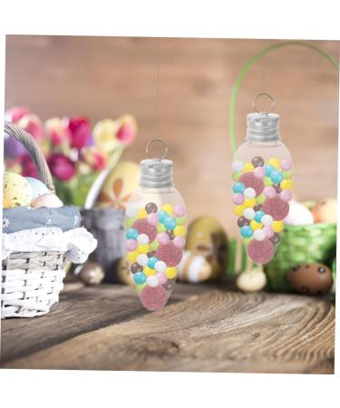 Cabilock 24pcs Small Light Bulb Candy Bottle Christmas Light Bulbs Christmas Ornament Candy Case Banquet - Buy Online on SooperMarket.com