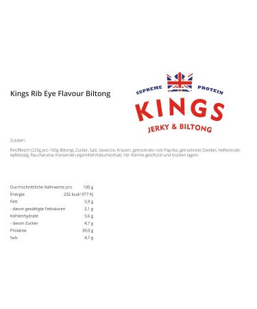 Kings Beef Jerky XXL Big Bag Mix Pack - Ribeye Biltong & BBQ Jerky | High Protein Gluten-Free Snacks (300g & 350g) - Buy Online on SooperMarket.com