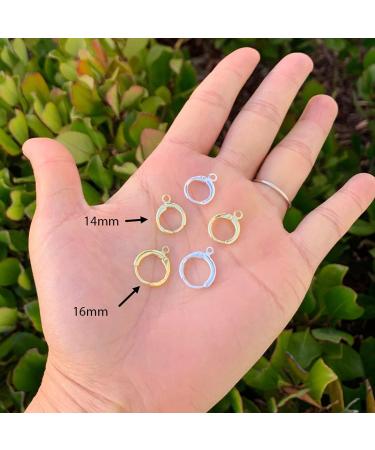 50pcs Adabele Gold Plated Brass Leverback Earring Hooks - Hypoallergenic & Tarnish Resistant - Buy Online on SooperMarket.com