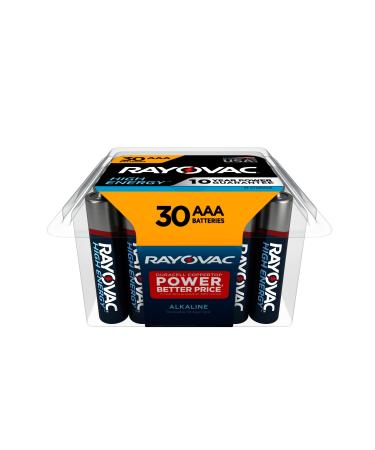 Rayovac AAA Batteries Alkaline Triple A Batteries (30 Battery Count) 30 Count (Pack of 1) AAA 30 Count