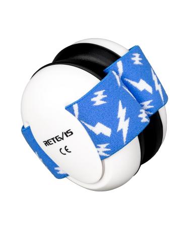 Retevis Children's Hearing Protection headphones with noise suppression for toddlers soft earmiths elastic band safety ear protection officer for babies from 0 18 months (1 pack white)