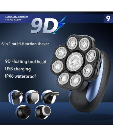 GeRRiT Electric Razor for Men - 6 in 1 Bald Head Shaver with 9D Floating Cutter | Wet & Dry Cordless Grooming Trimmer - Buy Online on SooperMarket.com