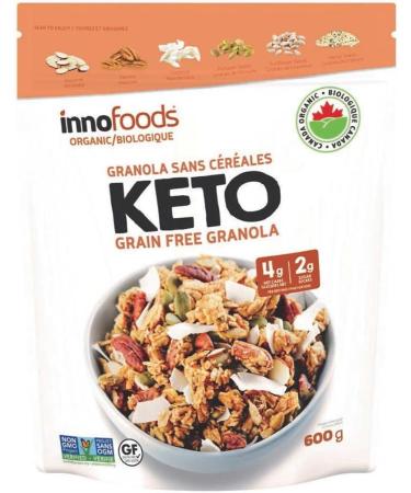 Inno Foods keto grain free granola InnoFoods Organic Gluten Free 600g - Buy Online on SooperMarket.com