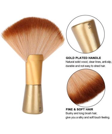 Soft Fan-shaped Brush Barber Hair Cutting Salon Neck Face Duster Brush Stylish Hair Cutting Tools Hairdressing Attachment with Handle Suit for Stylist Barber - Buy Online on SooperMarket.com