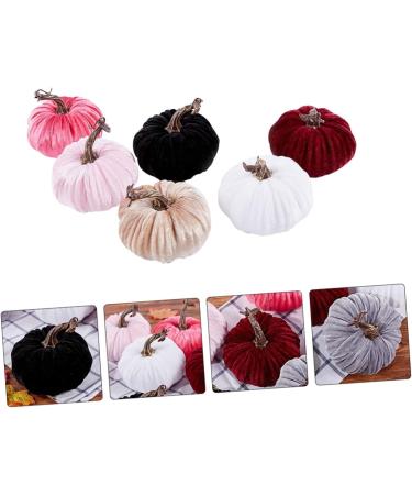 Alipis 6pcs Golden Velvet Pumpkin White Outfit House Ornaments Halloween Party Ornament Pink Outfit Pumpkins Fall Decor Realistic Pumpkins Fake Vegetables Ornament Household Supplies Foam - Buy Online on SooperMarket.com