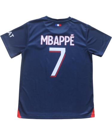 DMDMK Paris Mbappe #7 Jersey Shorts & Socks - Kids Youth Navy 26 (9-10 years) - 2023/2024 International Shipping - Buy Online on SooperMarket.com