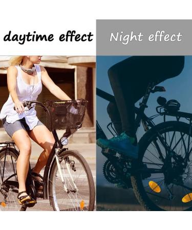 Anyuankw 10pcs Bicycle Spokes Reflectors - High Safety Cat Eye Reflectors & Warning Light for Bikes - White - Buy Online on SooperMarket.com