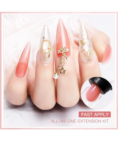 Poly Gel Nail Kit - Crystal Clear Builder Gel for Nail Extensions | DIY Nail Art Set for Beginners - Buy Online on SooperMarket.com