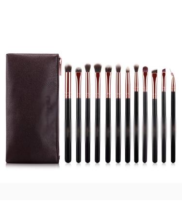 DFHBFG 12 Eye Shadow Brush Set Professional Eye Makeup Brush Kit Complete Makeup Tools 1 D