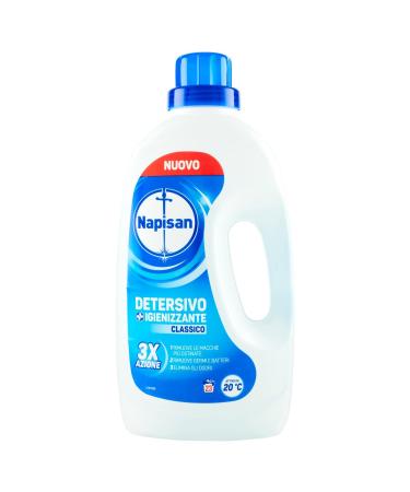 Napisan Liquid Washing Machine Detergent Sanitizer Classic Washes No Colour 1.15 l No Perfume 23 Units