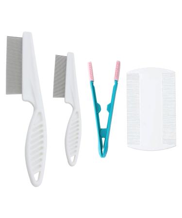 Flea comb for cats 4 pieces secure and healthy cat dog flea comb excellent quality animal hair comb tear stains flea comb dogs for cats dogs rabbits
