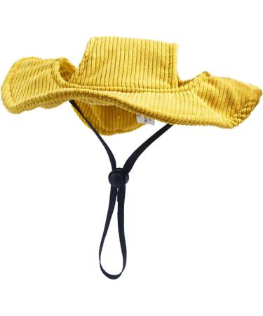 Folpus Outdoor Puppy Sun Hat - Breathable Summer Dog Cap for All Sizes - XS Yellow Pet Egg Hat for Sporty Dogs - Buy Online on SooperMarket.com