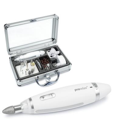 Prorelax Manicure / Pedicure Set Deluxe |For women and men |Professional hand and foot care for home and on the go15 high -quality attachments made of surgical steel |With LED light