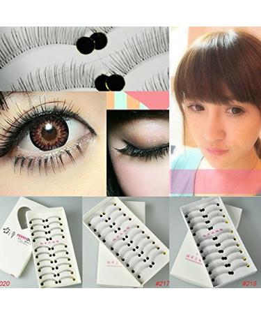 40 Pairs Taiwan Handmade False Eyelashes - Natural Look Transparent Stem 217 Classical Lashes | MZZH14001 - Buy Online on SooperMarket.com