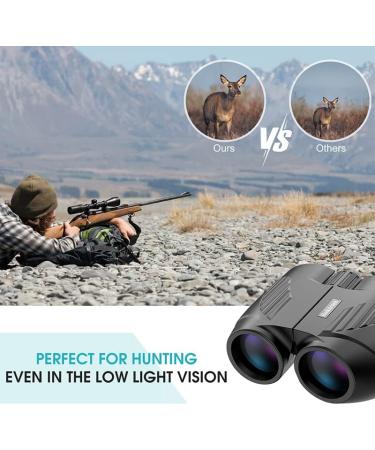 20x25 Compact Binoculars for Adults and Kids - High Power Easy Focus with Low Light Vision - Ideal for Bird Watching and Travel - Black - Buy Online on SooperMarket.com