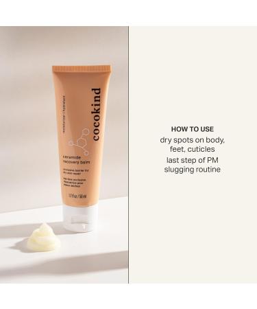 Cocokind Ceramide Recovery Balm - Vegan Moisture-Locking Solution | Mineral Oil-Free & Petrolatum-Free | 1.7 Fl Oz - Buy Online on SooperMarket.com