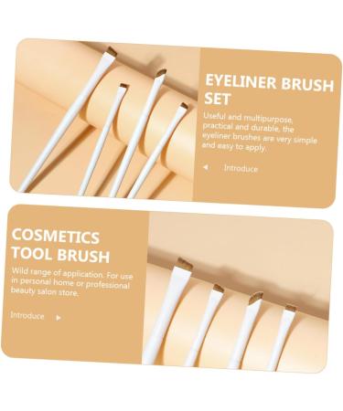 4 Pcs Gel Eyeliner Brush Eyeliner Fine Flat Makeup Eyeliner Brush Eyebrow Brush Portable - Buy Online on SooperMarket.com
