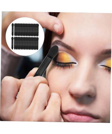 FOYTOKI 100pcs Women Eyeshadow Brush Small Eyeshadow Blending Brush Eye Makeup Sponge Makeup Brushes Black - Buy Online on SooperMarket.com