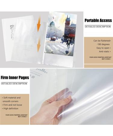 A3 Diamond Painting Storage Book - 30 Pages, Clear Pockets, Art Portfolios, Letter Album Folder - Green - 11*17in/44 X 32.5cm - Buy Online on SooperMarket.com