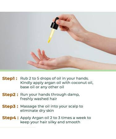 Cold Pressed Pure Argan Oil - Moroccan Face Hair & Skin Serum | Anti-Aging Unrefined Sulphate & Paraben Free - 30ml - Buy Online on SooperMarket.com
