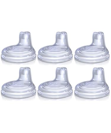 Nuby Sippy Gripper Cup Replacement Spouts - 6 Count 6 Count (Pack of 1) - Buy Online on SooperMarket.com