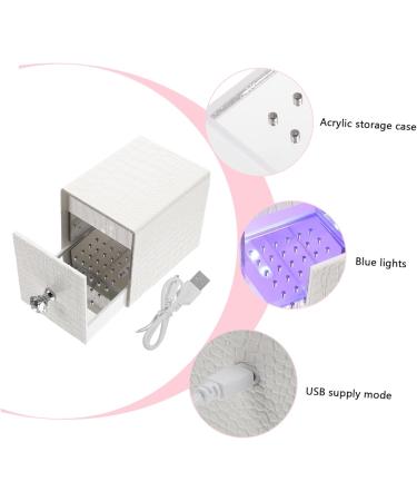 FRCOLOR Nail Polish Storage Nail Tool Nail Bits Nail Art Tools Manicure Tools Para U as Nail Stuff Organizer Manicure Drill Holder Nail Art Supply Bracket Acrylic White Usb 12x8.5cm White - Buy Online on SooperMarket.com