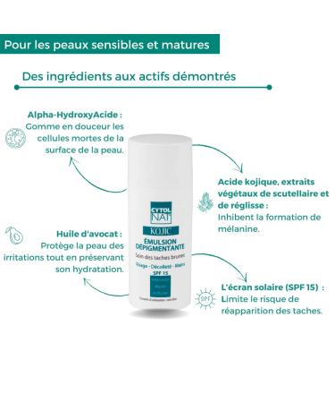Cytolnat Kojic Care - Anti-Aging Spot Treatment for Sensitive Skin | 30 ml | Mitigates Age Spots from Sunlight Hormones & Aging - Buy Online on SooperMarket.com