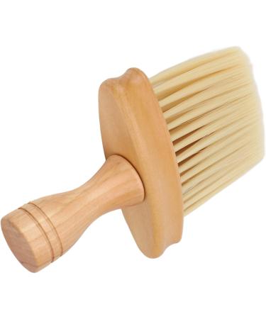 Neck Duster Multifunctional Barber Brush Neck Duster Nylon Bristles Simple Style Neck Duster with Wooden Handle Barber Brush for Hair Cutting Hairdressing Barber Shop Household - Buy Online on SooperMarket.com