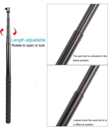 79-inch Selfie Stick for GoPro, DJI, AKASO, Insta360 - Extendable Monopod for Action Cameras - Buy Online on SooperMarket.com