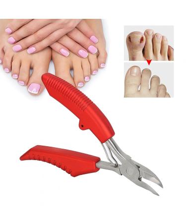 Men's Toenail Cuticle Scissors & File Set for Softening Skin - Red - Buy Online on SooperMarket.com
