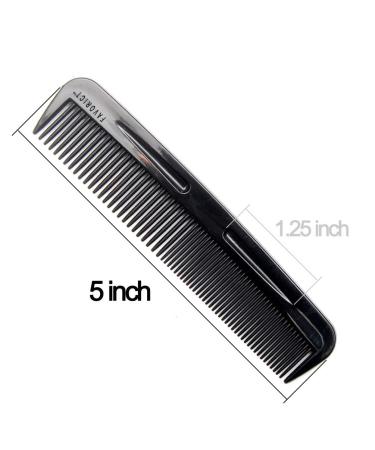 LUXXII Styling Essentials Round Handle Comb Set - 6 Pack of Colorful Combs with Bonus 5 Favorict Pocket Comb (A) - Buy Online on SooperMarket.com