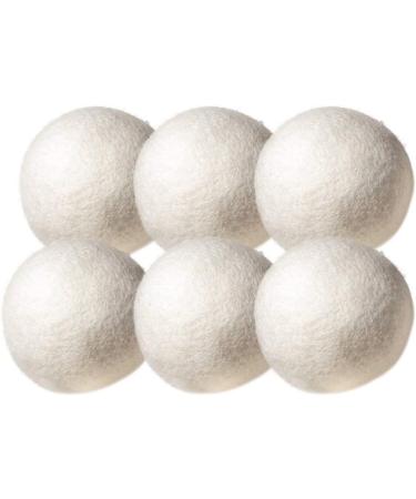 6PCS/Set Natural Reusable Laundry Clean Ball Practical Home Wool Dryer Balls - Buy Online on SooperMarket.com