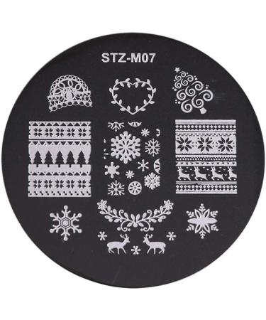Lurrose Christmas Nail Stamps - 5 Snowflake Designs for DIY Nail Art & Manicure Decor - Buy Online on SooperMarket.com