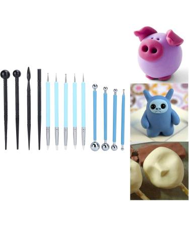 13 PCS Carving Modeling Clay Sculpting Tools Set - Premium Dotting Tools for Art Embossing & Nail Design - International Shipping Available - Buy Online on SooperMarket.com